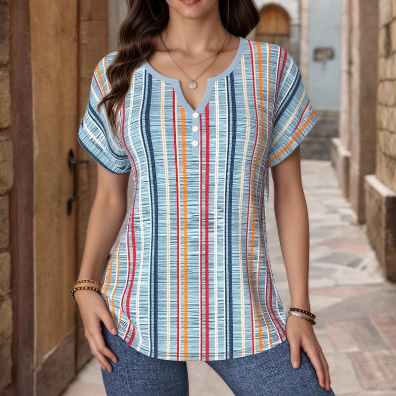 Oriana™ | Jersey informal a rayas