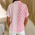 Ixelle™ | Jersey informal a rayas con lunares
