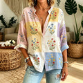 Ornis™ |  Jersey con estampado floral en bloques de color