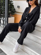 Oristine™ | Conjunto de Punto con Cárdigan y Pantalón Giulia
