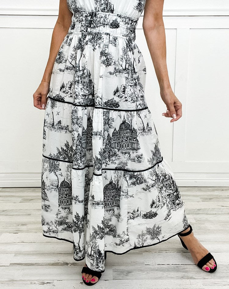 Eliza | Maxi vestido clásico de toile