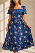 Ertha™ | Vestido Elegante Con Estampado Moderno