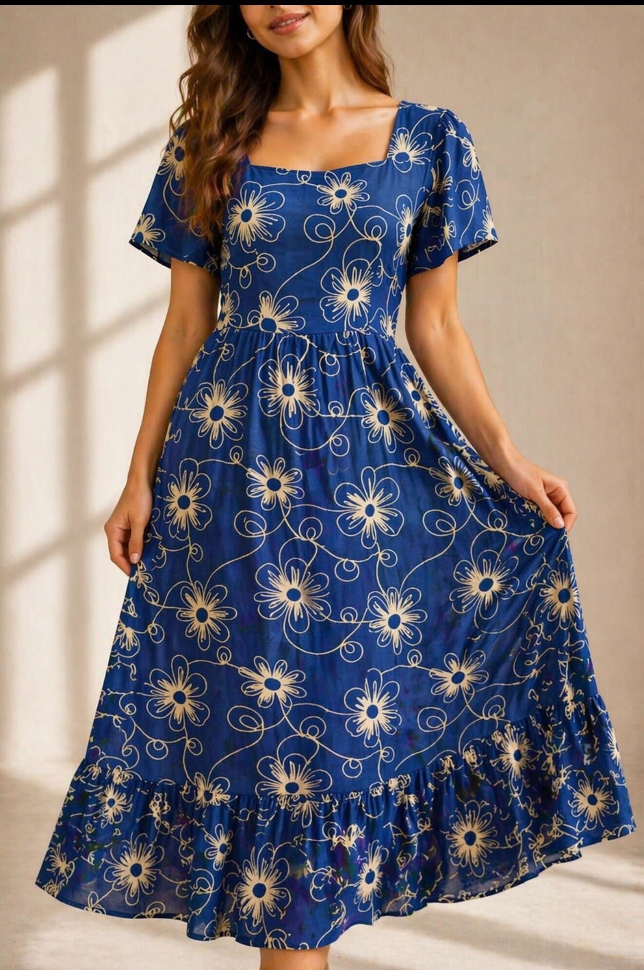 Ertha™ | Vestido Elegante Con Estampado Moderno