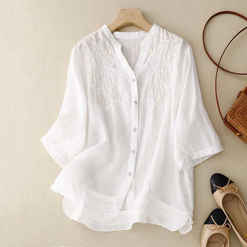 Tormen™ | Blusa bordada con botones