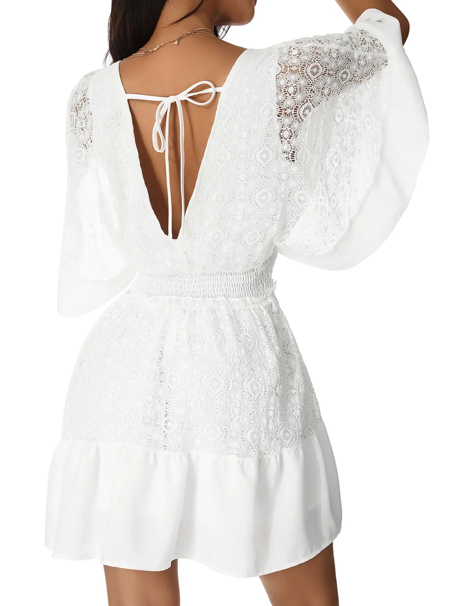 Thalene™ | Vestido de playa blanco para mujer