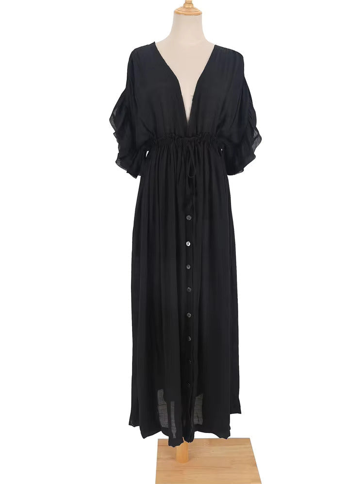 Vion™ | Vestido Bohemio Largo Chic Óxido