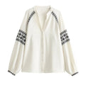 Iskra™ | Blusa vintage blanca