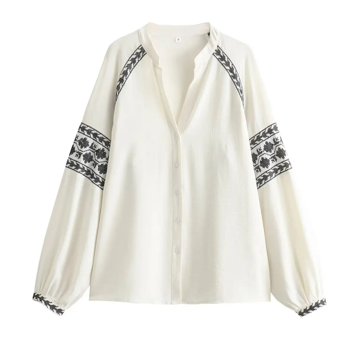Iskra™ | Blusa vintage blanca