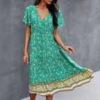 Evandre™ | Vestido bohemio con estampado floral