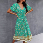 Evandre™ | Vestido bohemio con estampado floral