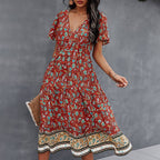 Evandre™ | Vestido bohemio con estampado floral