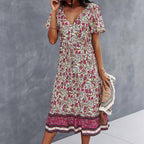 Evandre™ | Vestido bohemio con estampado floral