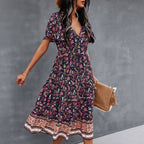 Evandre™ | Vestido bohemio con estampado floral