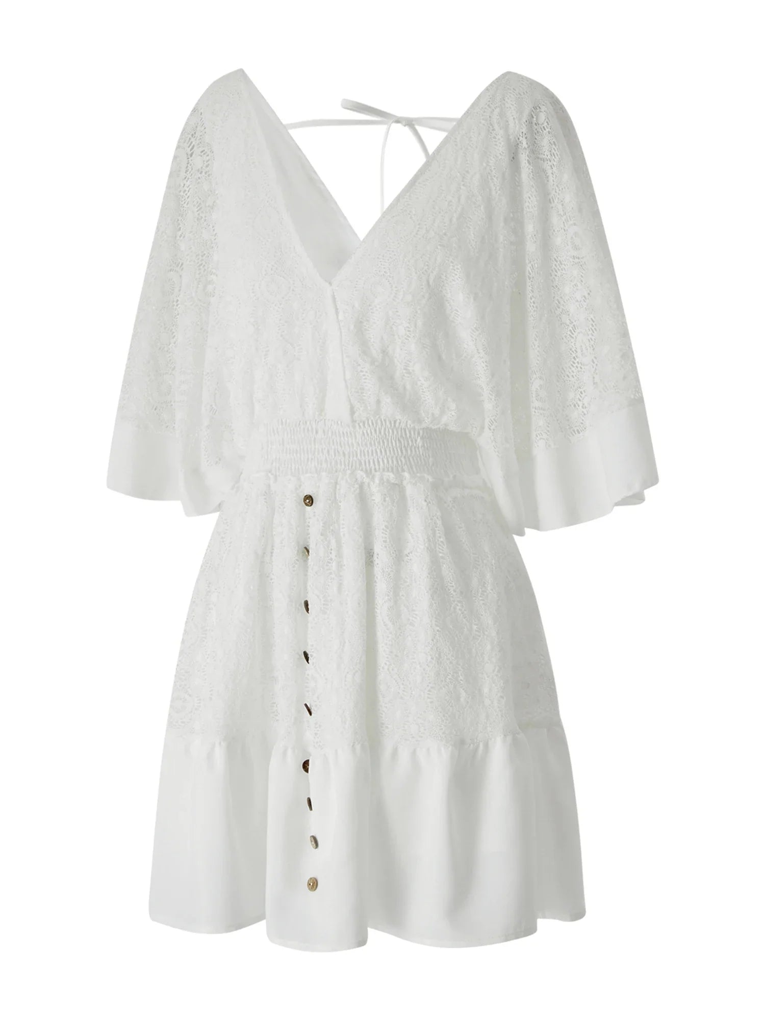 Thalene™ | Vestido de playa blanco para mujer