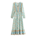 Vestido largo bohemio para mujer