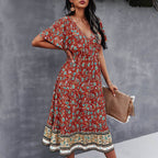 Evandre™ | Vestido bohemio con estampado floral