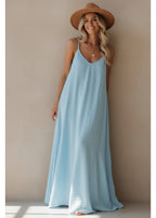 Robe Longue Bleu Ciel