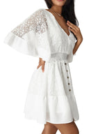 Thalene™ | Vestido de playa blanco para mujer