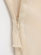 Robe Beige à Volants