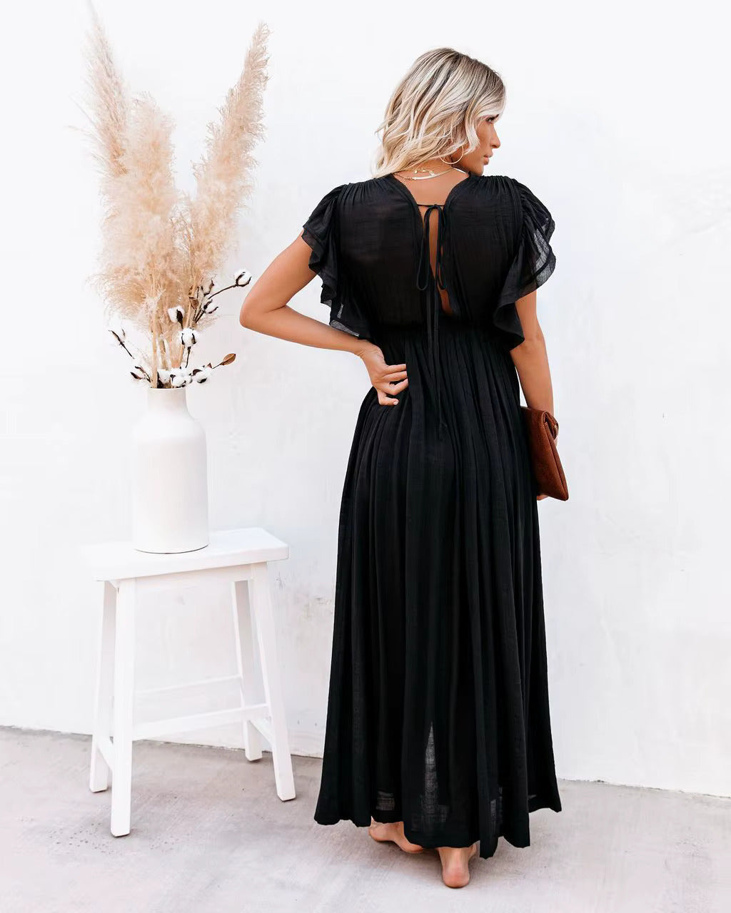 Vion™ | Vestido Bohemio Largo Chic Óxido