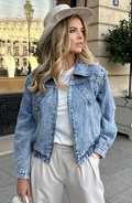 Tarys™ | Chaqueta corta vaquera azul
