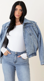 Tarys™ | Chaqueta corta vaquera azul