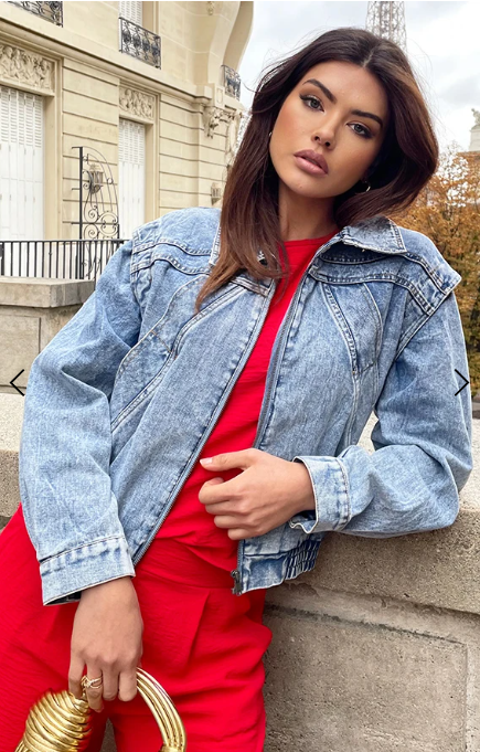 Tarys™ | Chaqueta corta vaquera azul