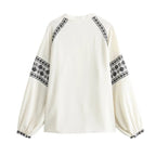 Iskra™ | Blusa vintage blanca