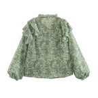 Axis™ | Blusa de gasa verde