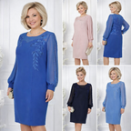 Senara™ | Vestido Escote Suave con Bordado