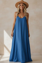 Robe Longue Bleu Roi