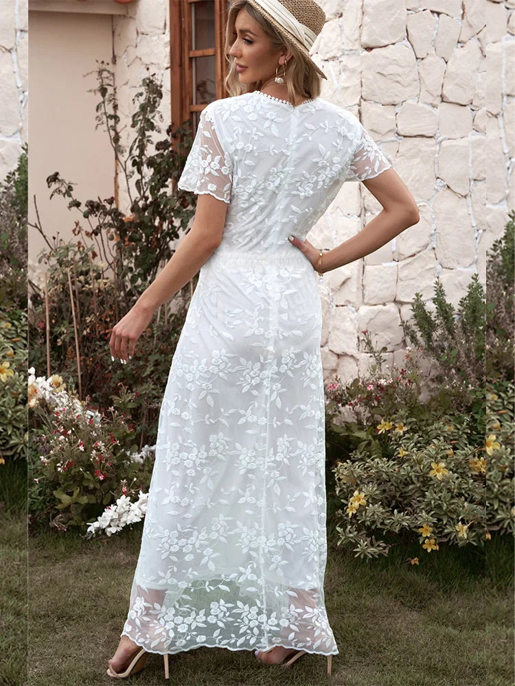Vestido de novia bohemio vintage