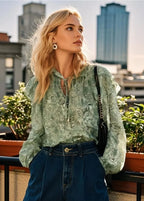 Axis™ | Blusa de gasa verde