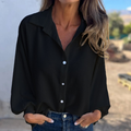 Noreyssa | Camisa de tacto suave con mangas acampanadas