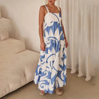 Xanthes™ |  Vestido con tirantes geométricos