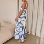 Xanthes™ |  Vestido con tirantes geométricos