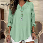 Kyth™ | Camisa informal de manga larga con solapa y botones
