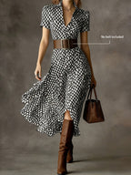 Orly™ | Vestido Midi Floral de Estilo Francés Retro y Elegante