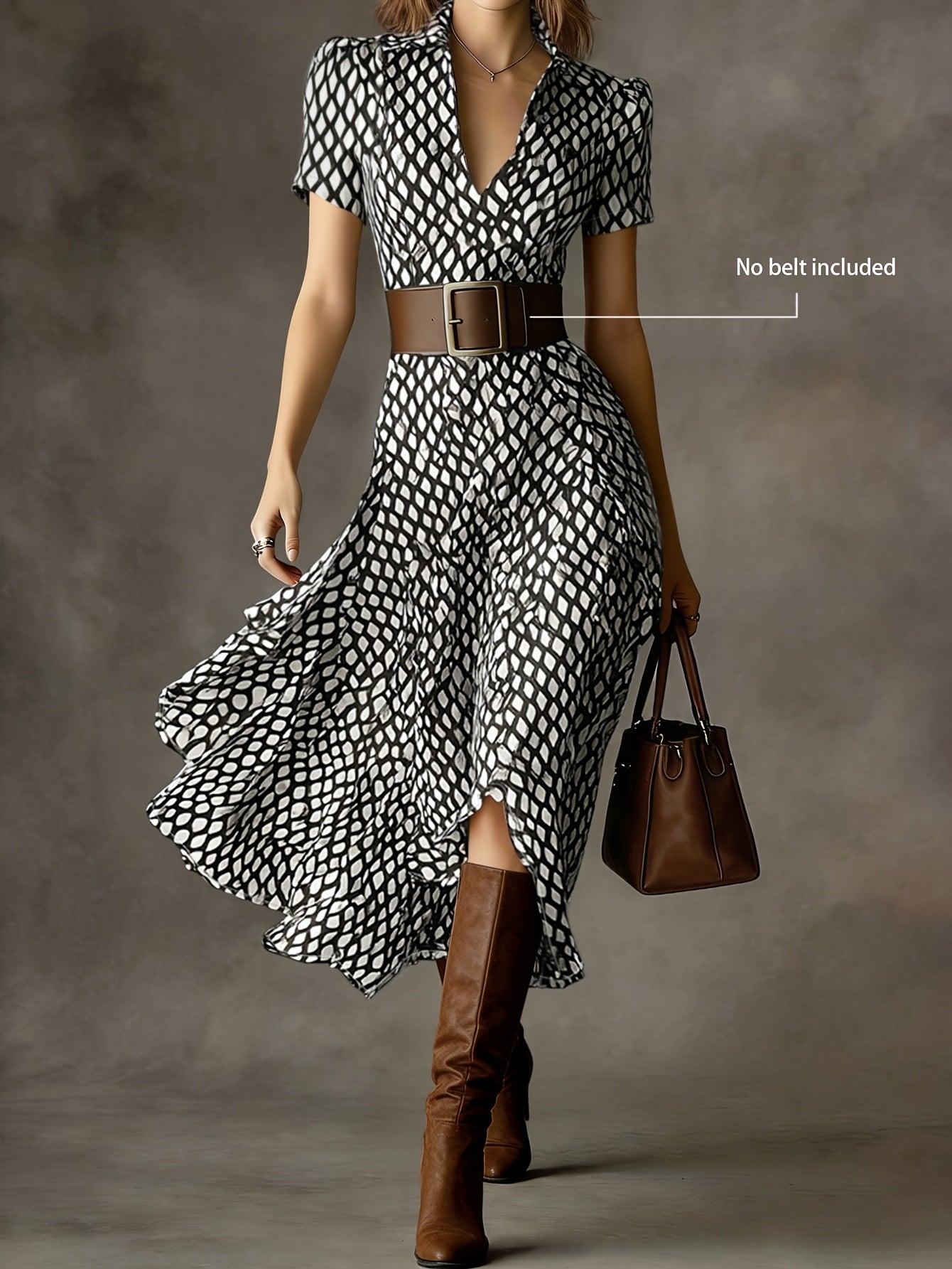 Orly™ | Vestido Midi Floral de Estilo Francés Retro y Elegante