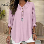 Kyth™ | Camisa informal de manga larga con solapa y botones