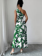 ✨ One-Shoulder Fitted Maxi Dress