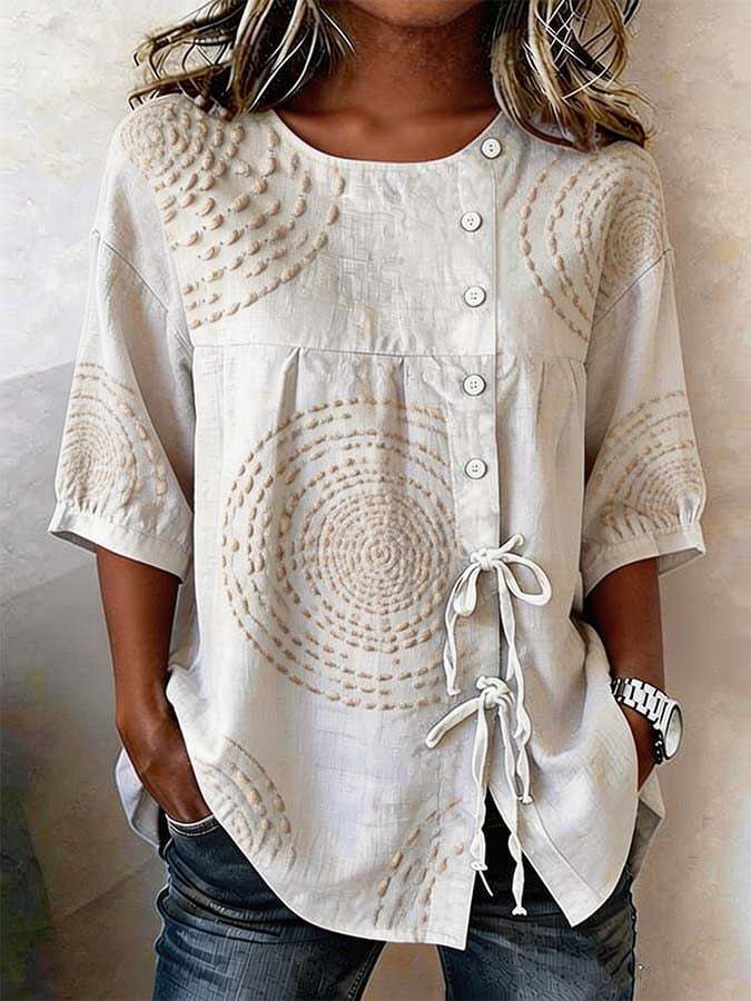Zivah™ | Camisa informal estampada para mujer.