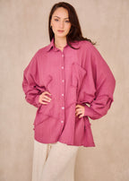 Vora™ | Blusa rosa boho