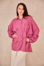 Vora™ | Blusa rosa boho