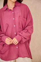 Vora™ | Blusa rosa boho