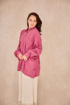 Vora™ | Blusa rosa boho