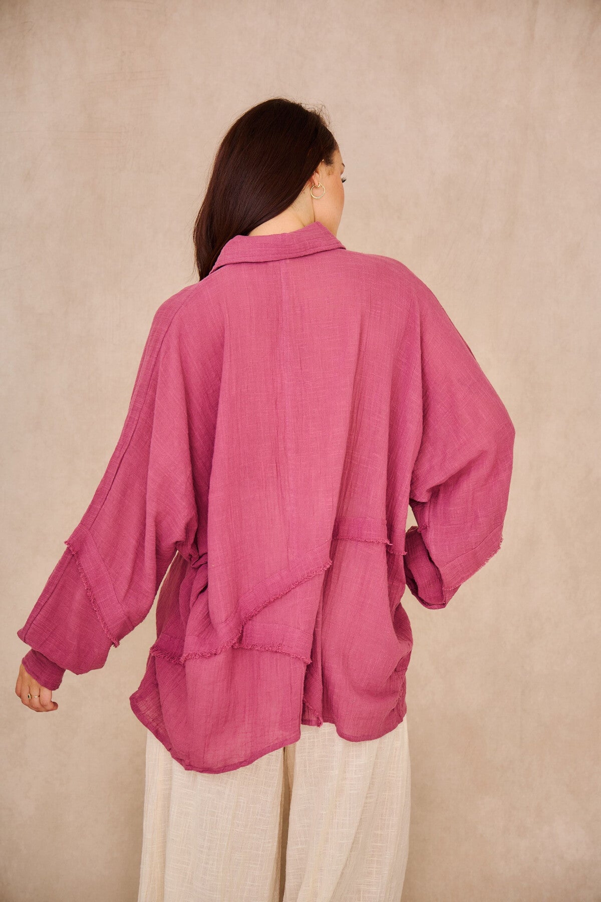 Vora™ | Blusa rosa boho