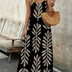 Tessa™ |  Vestido Largo Sin Mangas Impreso Tropical de Verano