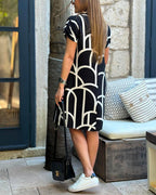 Emy | Vestido con estampado gráfico muy elegante