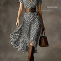 Orly™ | Vestido Midi Floral de Estilo Francés Retro y Elegante